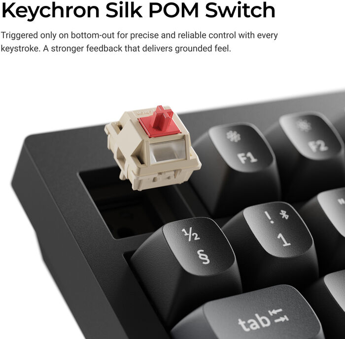 Keychron V1 Ultra þráðlaust lyklaborð - Rauðir rofar