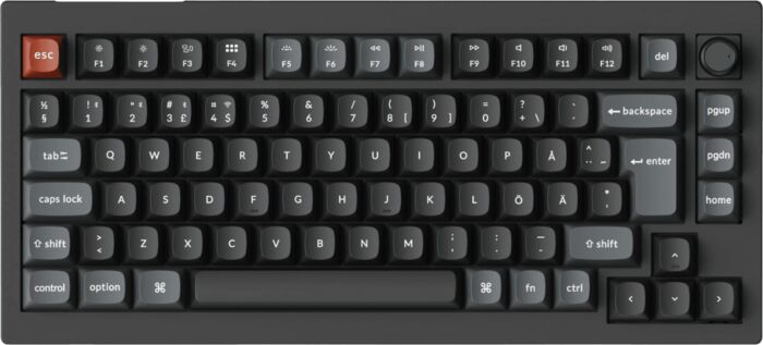 Keychron V1 Ultra þráðlaust lyklaborð - Rauðir rofar