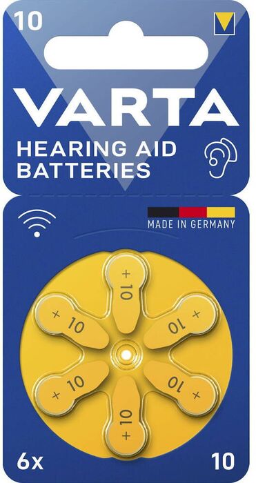 Product image not available for Varta 10 rafhlöður fyrir heyrnartæki 