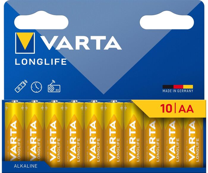 Varta AA Alkaline rafhlöður - 10 stk