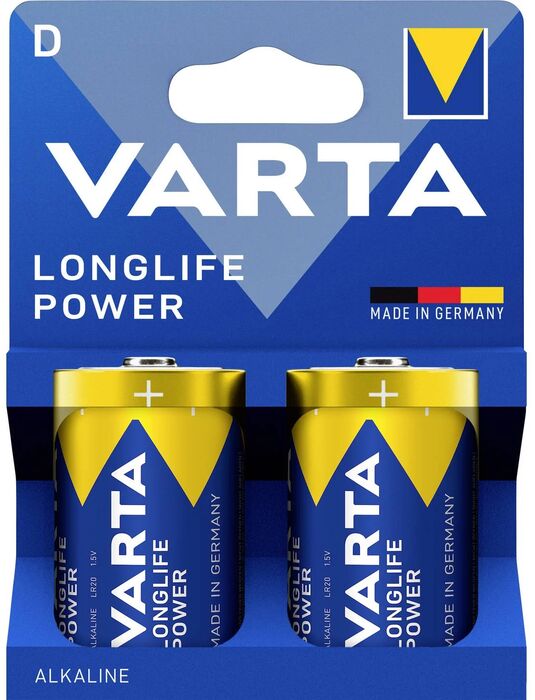 Varta Longlife D rafhlöður - 2 stk.
