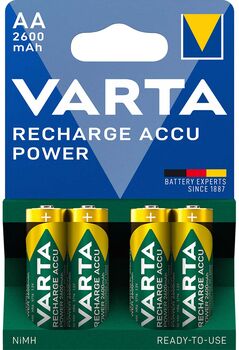 Varta AA hleðslurafhlöður (2600mAh) - 4 stk