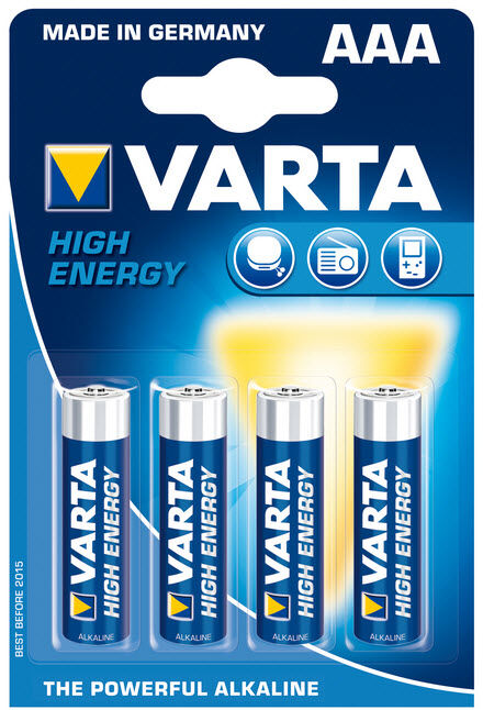 Varta AAA rafhlöður (High Energy) - 4 stk