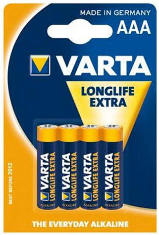 Varta AAA rafhlöður (LongLife) - 4 stk
