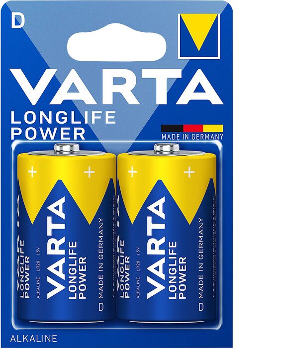 Varta D rafhlöður (LongLife Extra) - 2stk