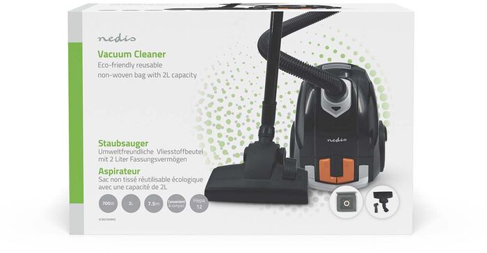 Nedis ryksuga VCBG100BKG - Svört