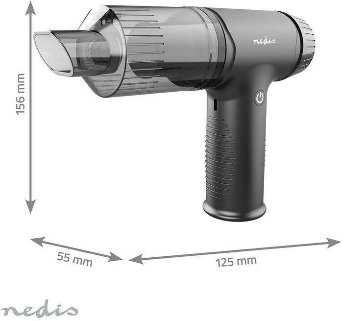 Nedis handryksuga og blásari - Svartur