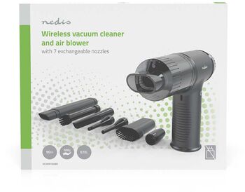 Nedis handryksuga og blásari - Svartur