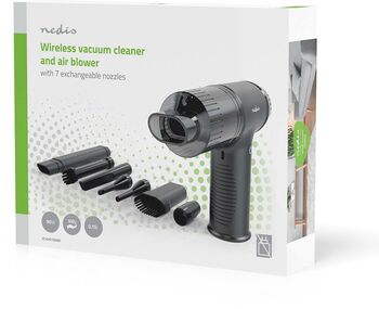 Nedis handryksuga og blásari - Svartur