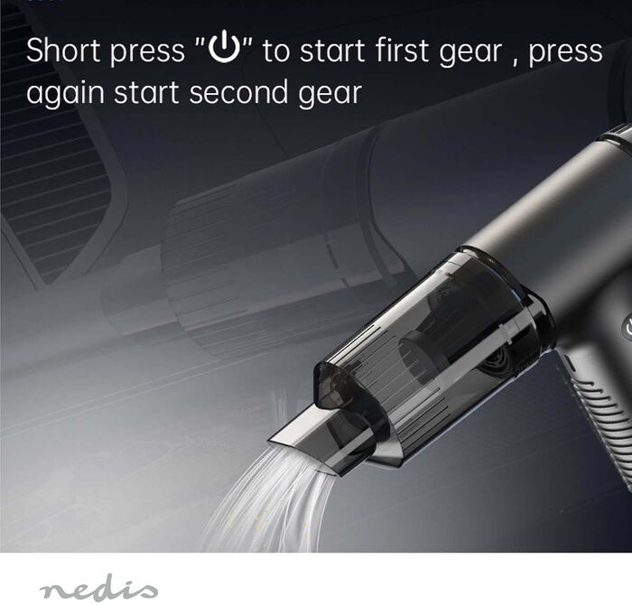 Nedis handryksuga og blásari - Svartur