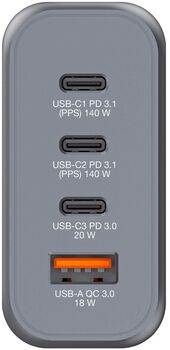 Verbatim 140W GaN 4xUSB PD hleðslutæki
