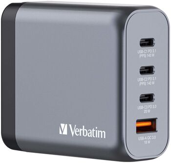 Verbatim 140W GaN 4xUSB PD hleðslutæki