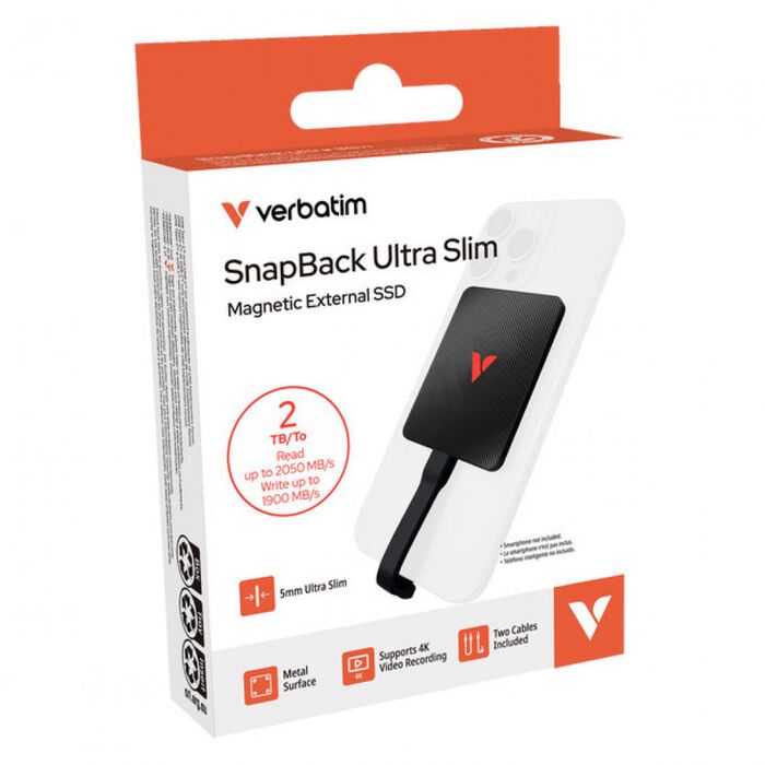 Verbatim SnapBack Ultra Slim SSD - 2 TB