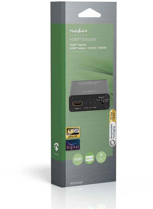 HDMI skiptibox f. TosLink úttengi