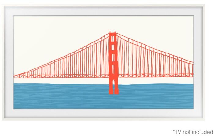 Samsung 43" The Frame rammi - Hvítur