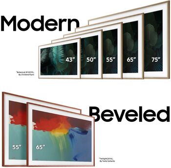 Samsung 50" The Frame rammi - Brúnn