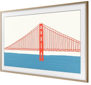 Samsung 50" The Frame rammi - Ljósbrúnn