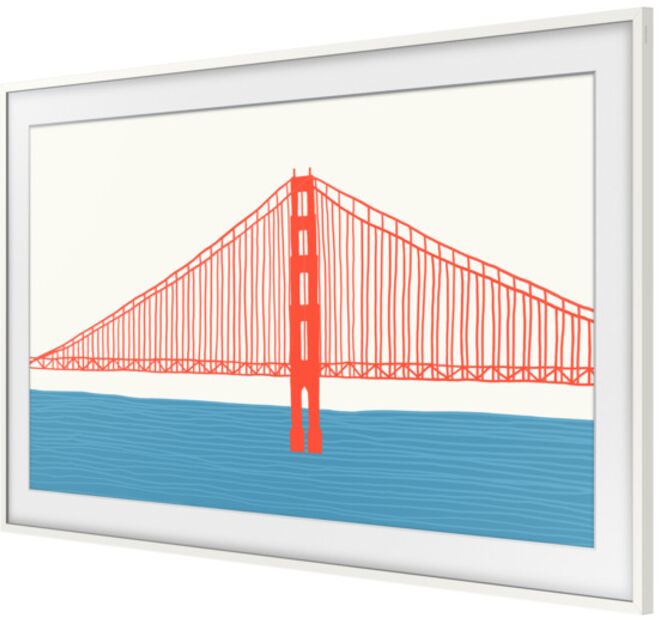 Samsung 50" The Frame rammi - Hvítur