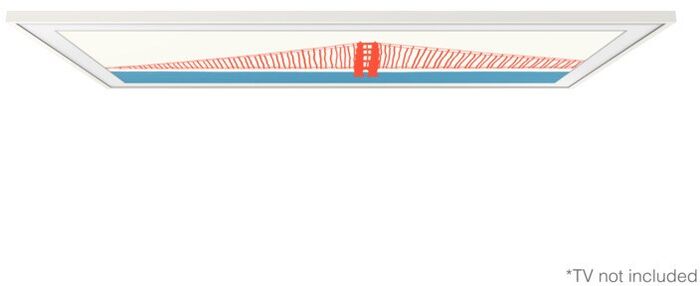 Samsung 50" The Frame rammi - Hvítur