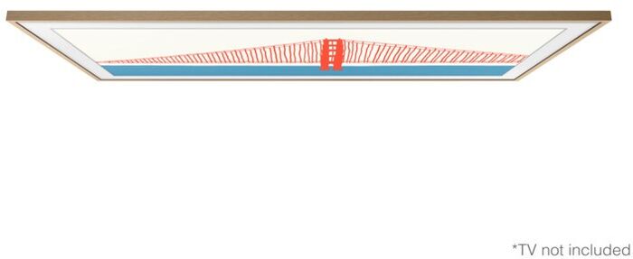 Samsung 55" The Frame rammi - Ljós viður