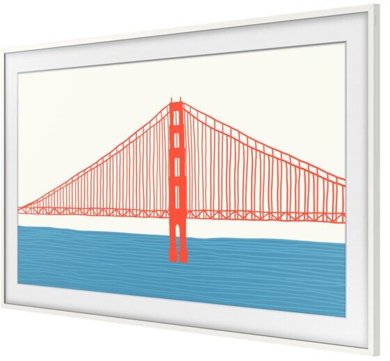 Samsung 75" The Frame rammi - Hvítur