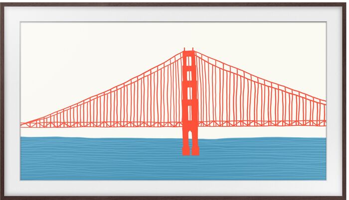 Samsung The Frame 85" rammi - Brúnn