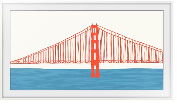 Samsung 85" rammi - hvítur 