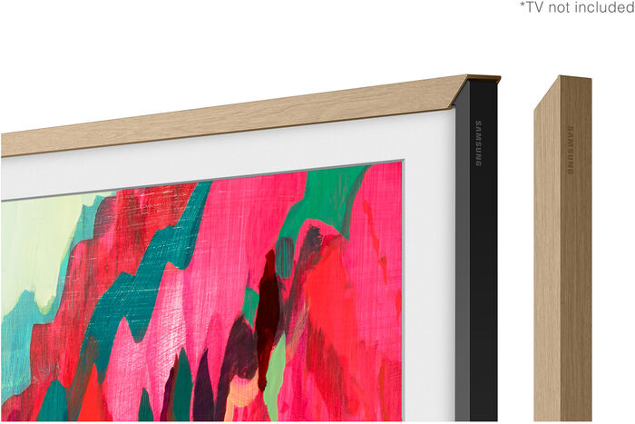 Samsung 85" The Frame Pro rammi - Ljós viður