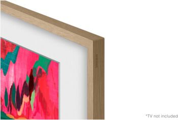 Samsung 85" The Frame Pro rammi - Ljós viður