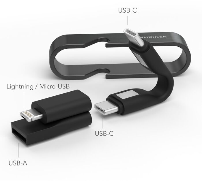 Vonmählen High Six AIO USB-C í USB-C snúra - 0,06 metrar