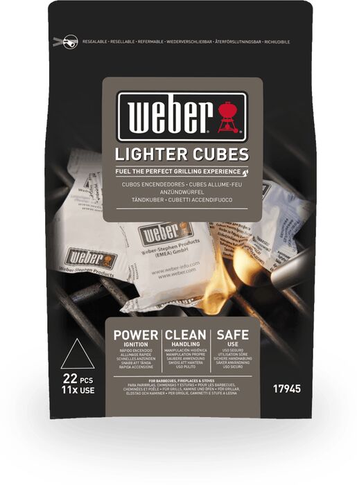 Weber kolauppkveikjukubbar - 22 stk
