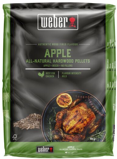 Weber viðarperlur epli - 8 kg