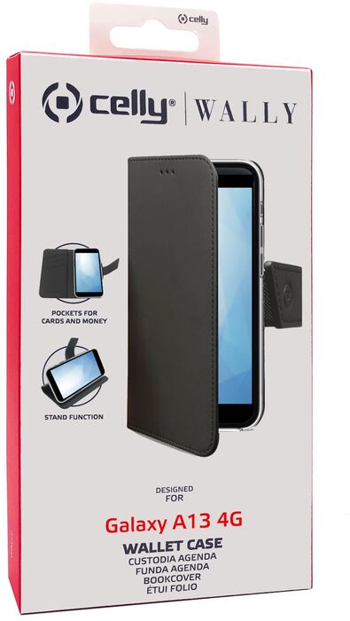 Celly Wally Samsung Galaxy A13 símaveski - Svart