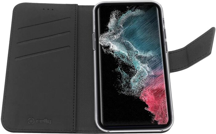 Celly Wally Samsung Galaxy S23 Ultra símaveski - Svart 