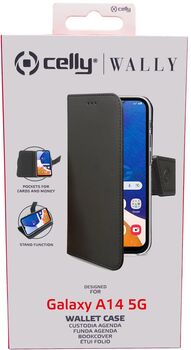 Celly Wally Samsung Galaxy A14 5G símaveski - Svart 