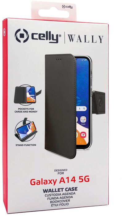 Celly Wally Samsung Galaxy A14 5G símaveski - Svart 
