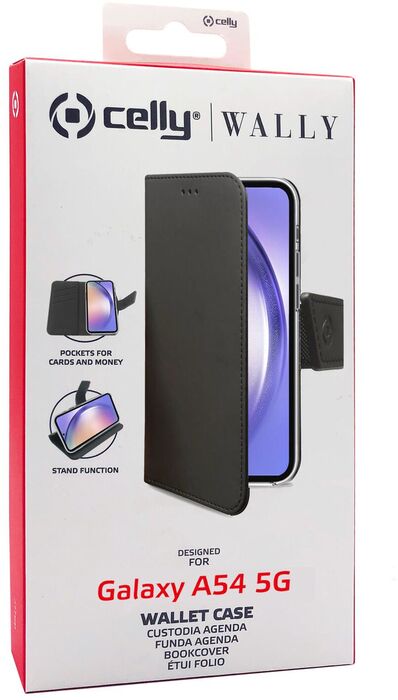 Celly Wally Samsung Galaxy A54 5G símaveski - Svart 