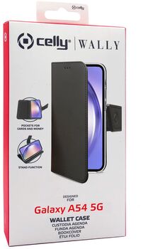 Celly Wally Samsung Galaxy A54 5G símaveski - Svart 