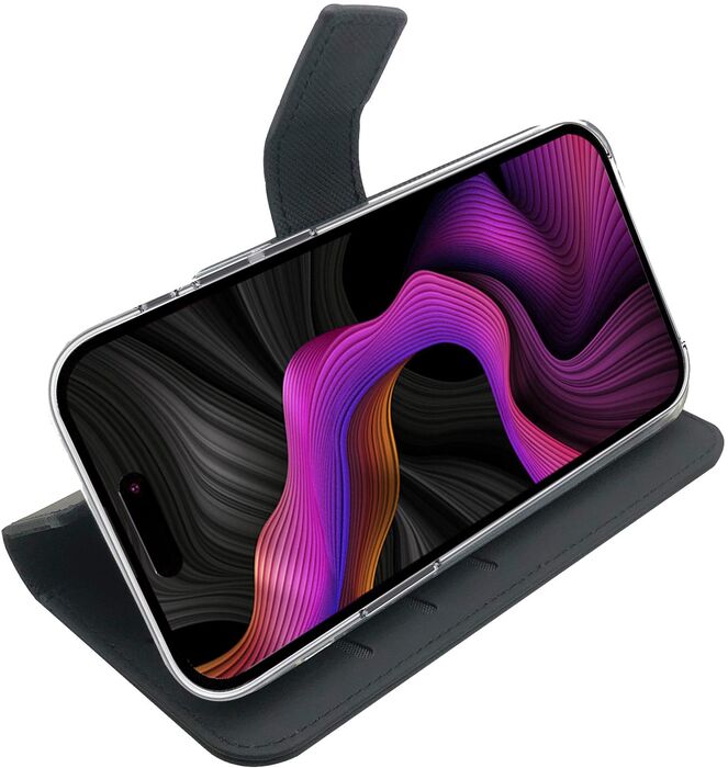 Celly Wally iPhone 15 Plus símaveski - Svart