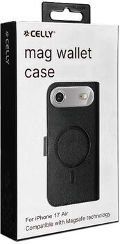 Celly Wally iPhone Air Magsafe símaveski - Svart