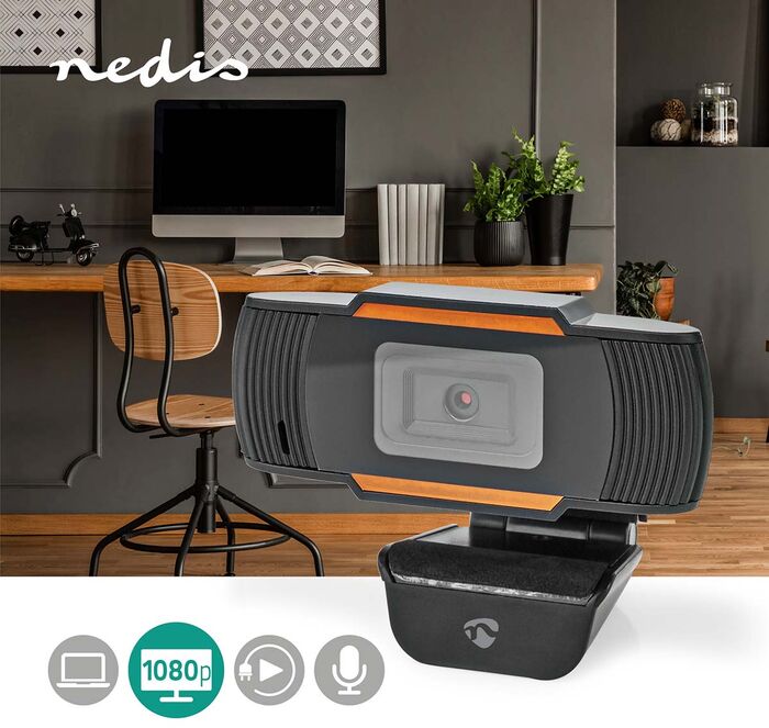 Nedis vefmyndavél FHD 