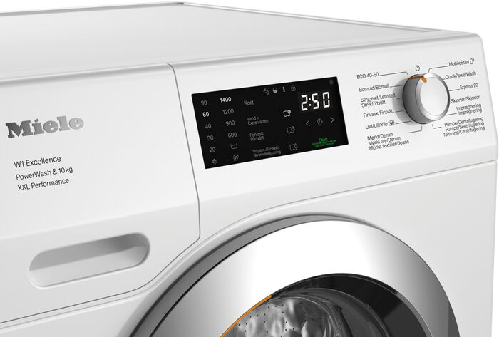 Miele W1 Excellence þvottavél WEK375WCS - Hvít