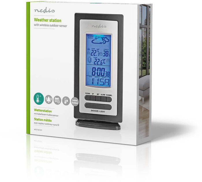 Nedis veðurstöð með rakamæli