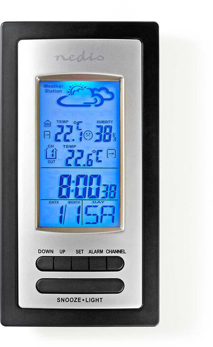 Nedis veðurstöð með rakamæli