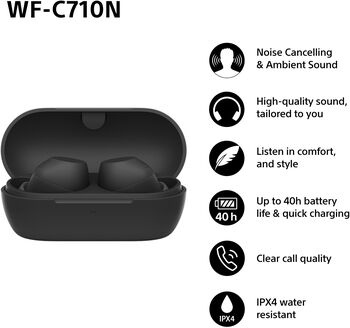 Sony WF-C710N þráðlaus heyrnartól - Svört