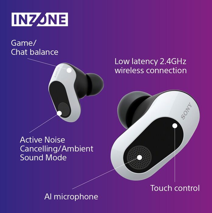 Sony Inzone Buds leikjaheyrnartól