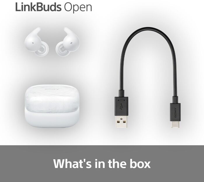 Sony LinkBuds Open þráðlaus heyrnartól - Hvít