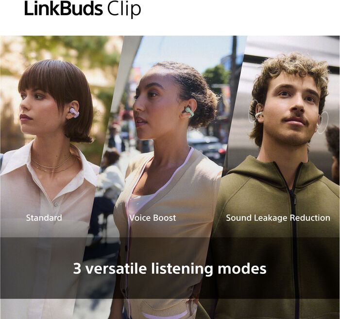 Sony LinkBuds Clip heyrnartól - Grá