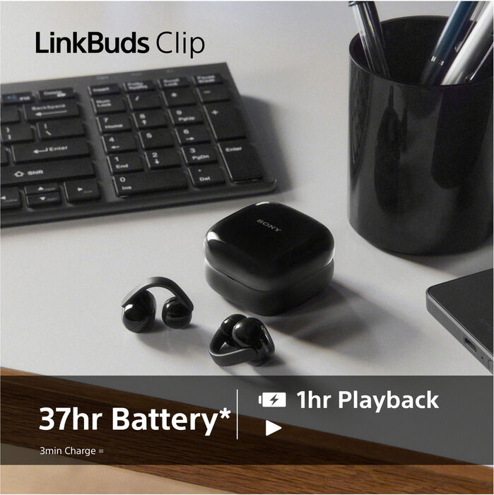 Sony LinkBuds Clip heyrnartól - Grá