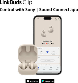 Sony LinkBuds Clip heyrnartól - Grá